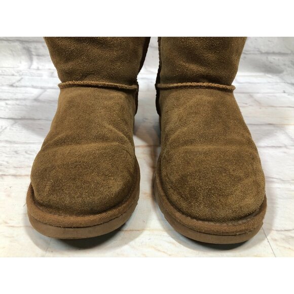 UGG ADORIA TEHUANO Chestnut Pull-on Boots Big Girls 6 /36 #1017785y - Picture 9 of 11